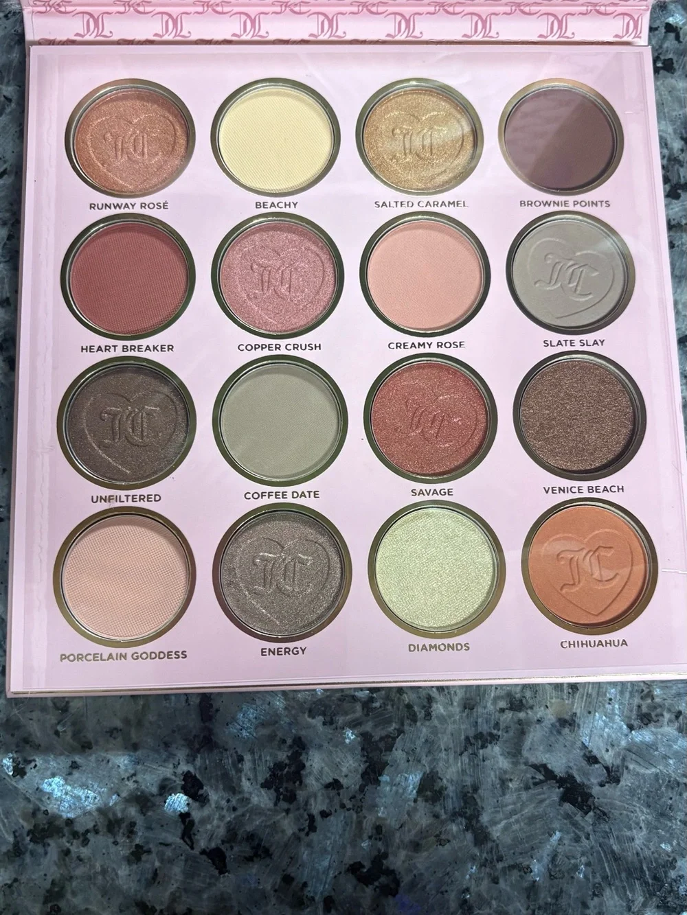 Juicy Couture Leopard Faux Fur Eyeshadow Palette w/ Mirror 16 Shades